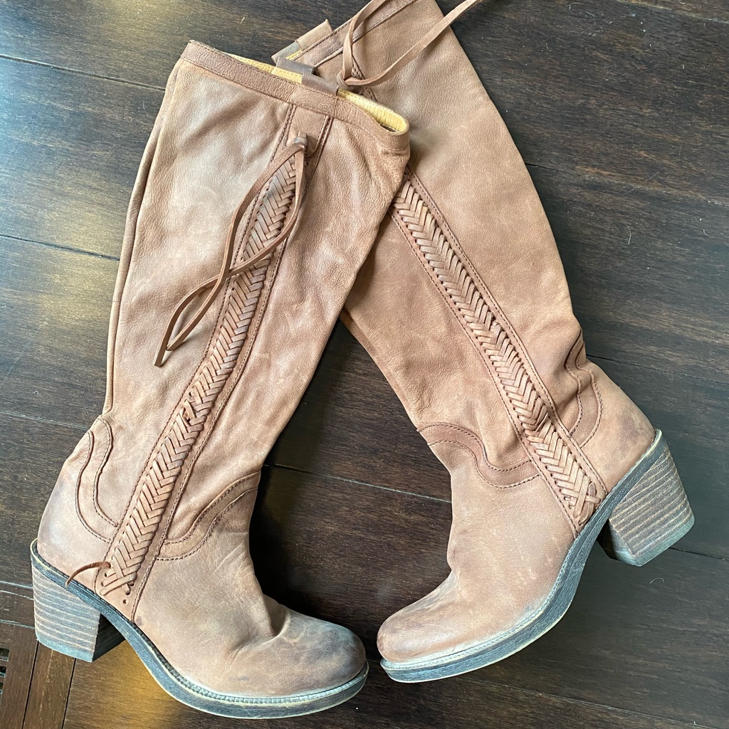 Nine West Western Inspired To The Knee Boots.